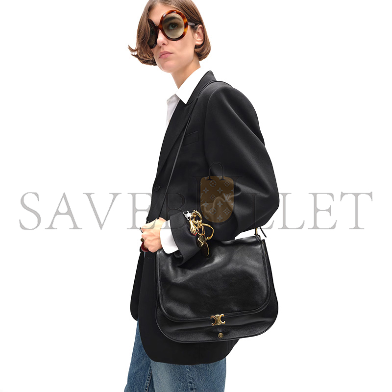 ce1i*e soft triomphe besace in S*pple shiny lambskin 123632t88.38no (34*25*13cm)